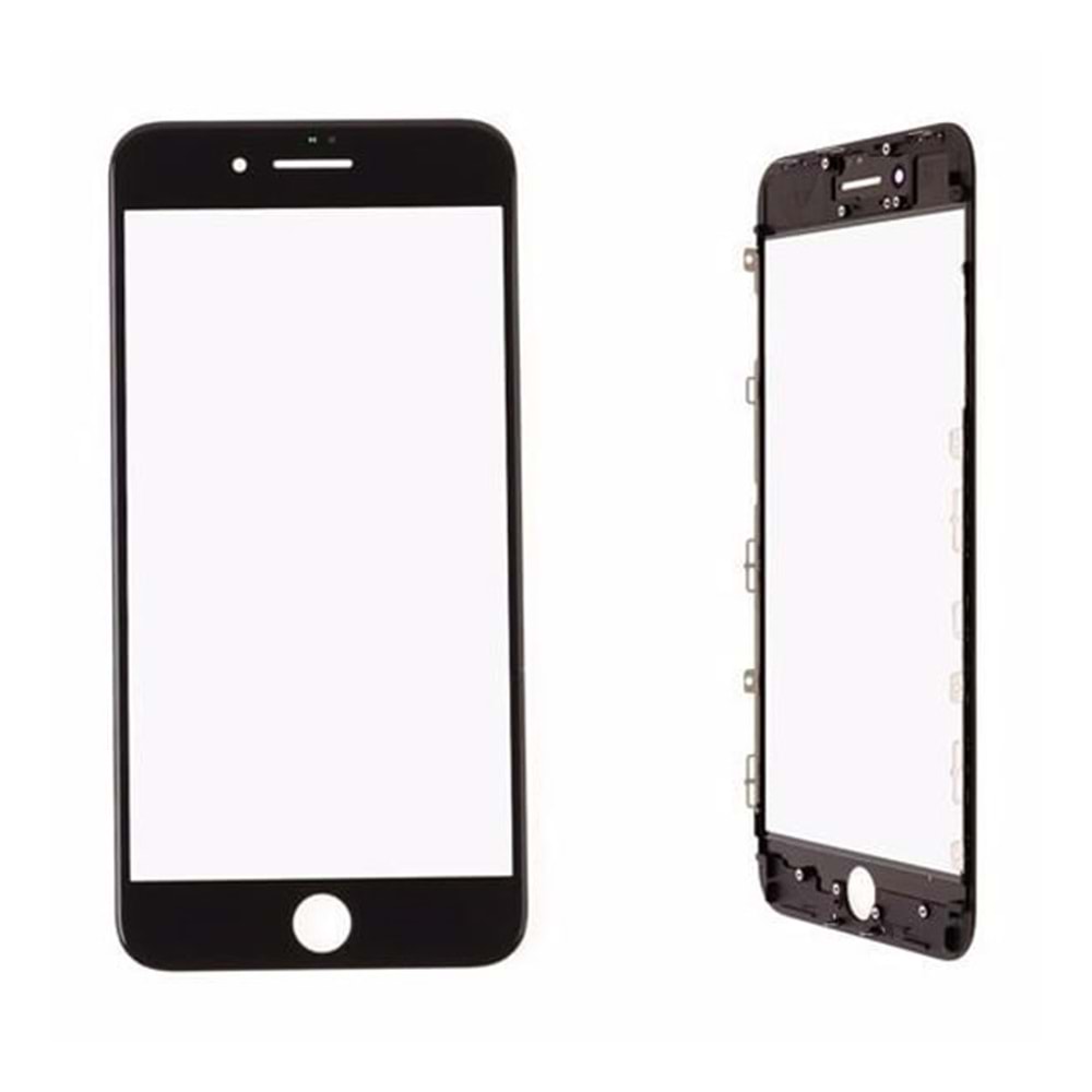 İPHONE 7G PLUS ÖN CAM OKALI ÇITALI - BLACK - YSR