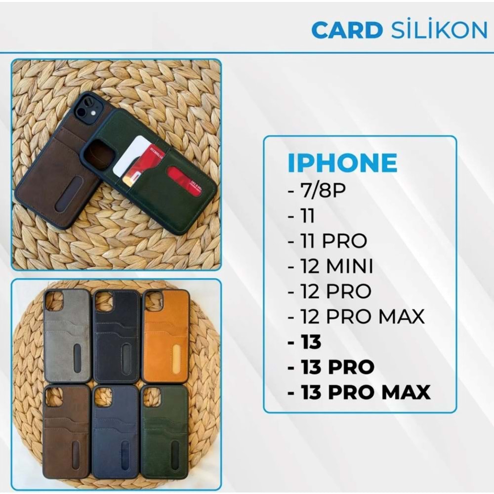 İPHONE XS MAX DERİ KARTLI - APPLE - XS MAX - NAVY BLUE - YSR