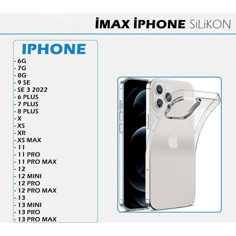 İMAX TIPALI İPHONE - APPLE - 13 MİNİ - TRANSPARENT - YSR