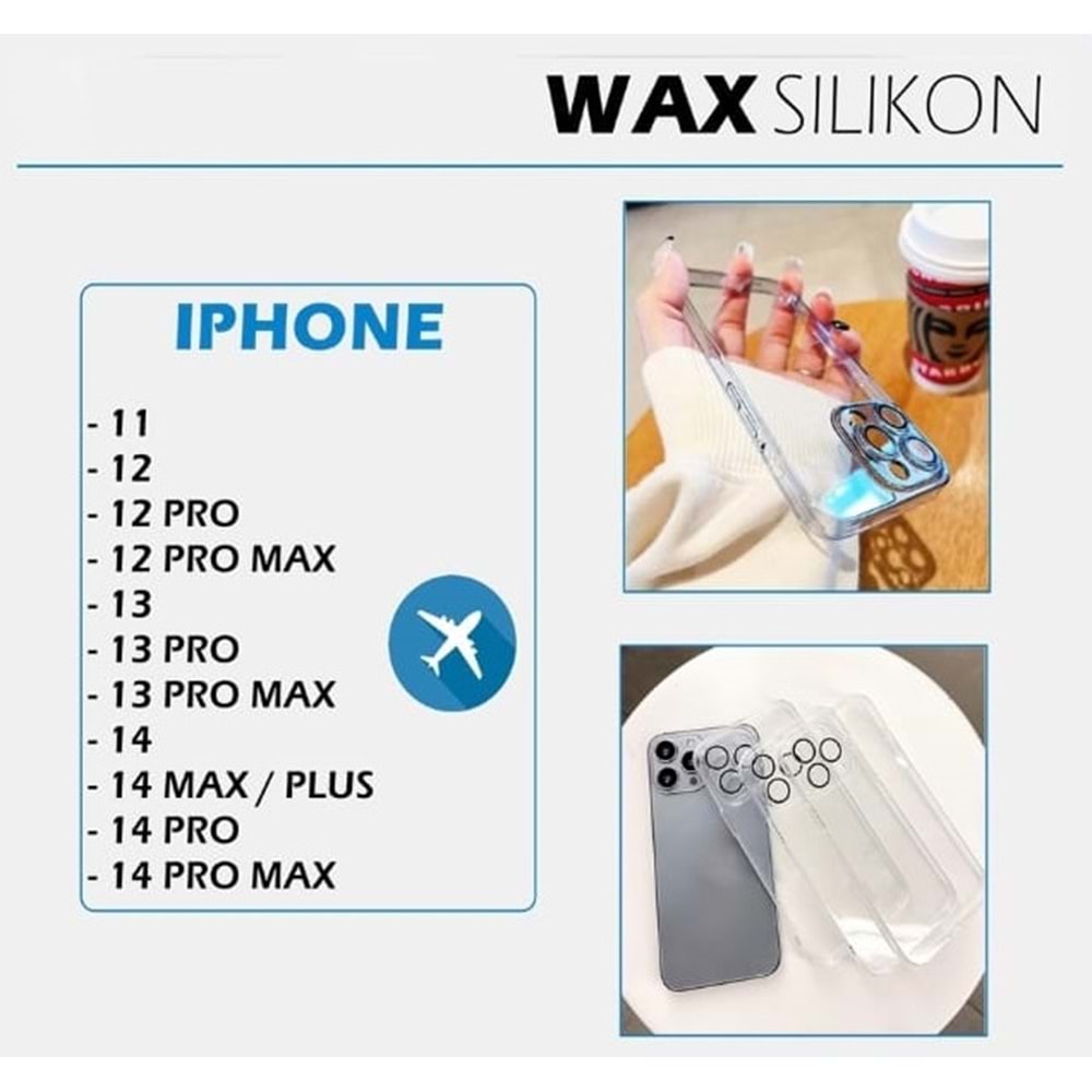 İPHONE 13 WAX SİLİKON UÇAK