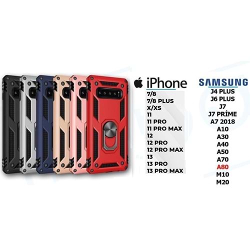 TANK & CROSS KILIF - SAMSUNG - NOTE 9 - RED - YSR